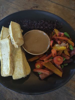 Tofu satay at Coconut Monkey in Koh Tao