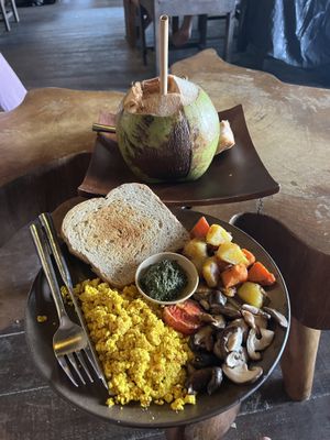 Breakfast  at Coconut Monkey in Koh Tao