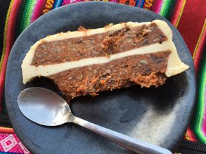 raw vegan carrot cake at Coconut Monkey in Koh Tao