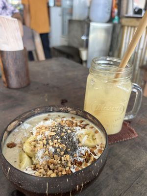 Coconut monkey smoothiebowl - ask for no honey  at Coconut Monkey in Koh Tao
