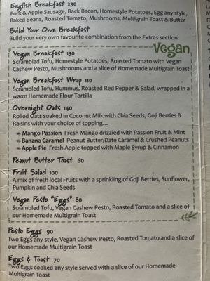 Vegan options  at Coconut Monkey in Koh Tao