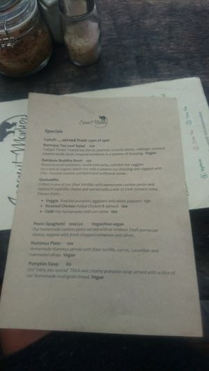 Specials at Coconut Monkey in Koh Tao