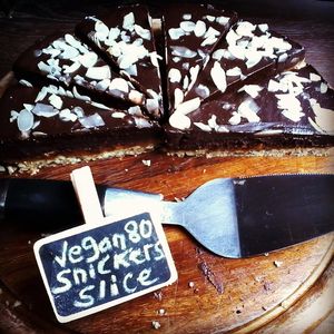 Vegan Snickers Slice at Coconut Monkey in Koh Tao