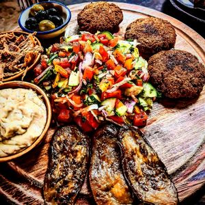 Falafel plate at Coconut Monkey in Koh Tao