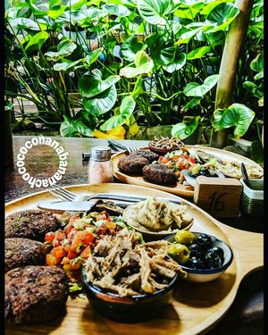 Always come back for Falafel Platters!!! at Coconut Monkey in Koh Tao