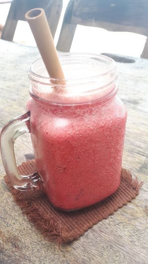 Pink Orange Smoothie at Coconut Monkey in Koh Tao