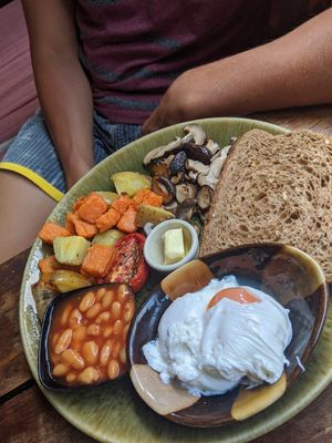 Veggie breakie at Coconut Monkey in Koh Tao