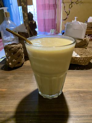 Lassi at The Vegan Temple by Prasada in Cusco