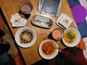 our food at The Vegan Temple by Prasada in Cusco
