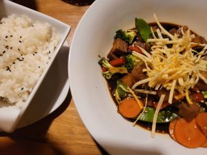 Tofu Theriaki at The Vegan Temple by Prasada in Cusco