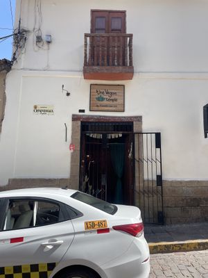 Store front  at The Vegan Temple by Prasada in Cusco