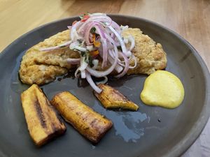 Tacu tacu  at The Vegan Temple by Prasada in Cusco