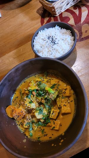 Curry at The Vegan Temple by Prasada in Cusco