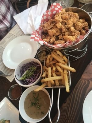 vegan popcorn chicken at Central Kitchen & Bar in Kelowna