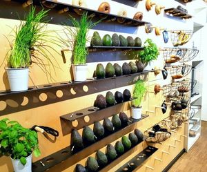 avocado wall at SAP Bagel & Juice Bar - Stationsstraat in Maastricht