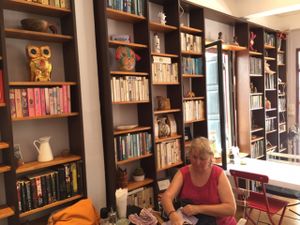 cafe interior  at Novelty Cafe in Luang Prabang