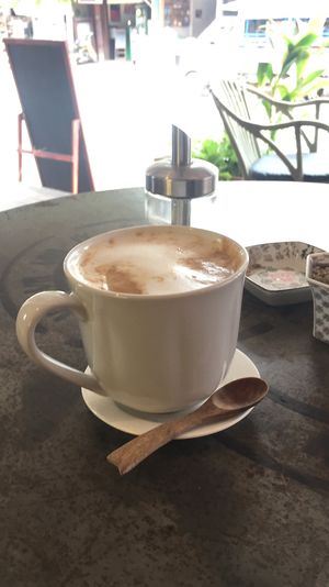 Large Soya Latte at Novelty Cafe in Luang Prabang