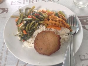 Options from the food bar at Sai Than Boon in Phuket