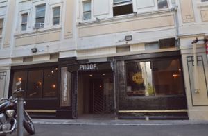 Front of Proof Public House Bar at Proof Public House in Honolulu