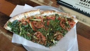 vegan pesto and asparagus at Proof Public House in Honolulu