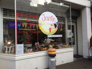 shop window at Jantje in The Hague