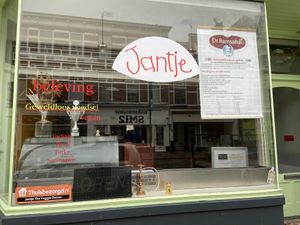 Looks more like a take-away place than a restaurant  at Jantje in The Hague