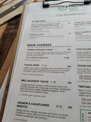 Another Part of the menu at Positive Deli - Rue de Satory in Versailles