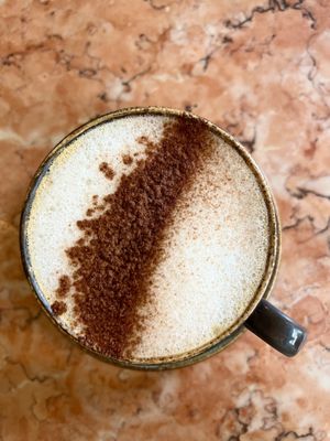 cappuccino w oat milk  at Saudade in Sintra