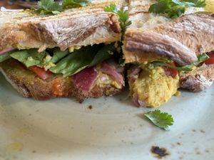 vegan panini   at Saudade in Sintra