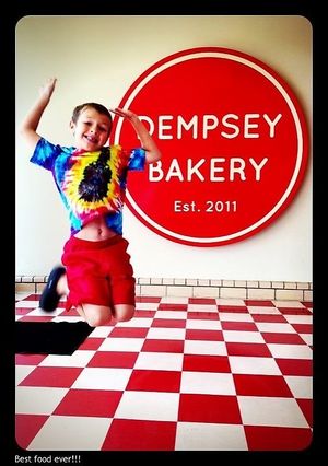 This is one happy boy because he can have everything in the bakery. Celiac and Vegan friendly. Certified gluten free at Dempsey Bakery in Little Rock