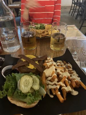 Burger at Bar Vegandale in Toronto