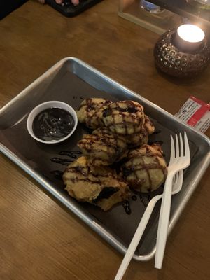 Fried Oreos at Bar Vegandale in Toronto