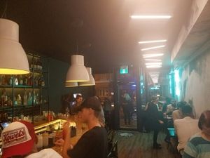 inside  at Bar Vegandale in Toronto