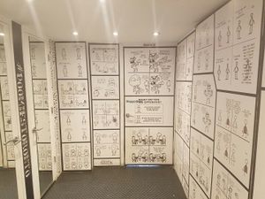 restroom area at Bar Vegandale in Toronto