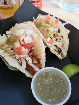 tacos at Bar Vegandale in Toronto