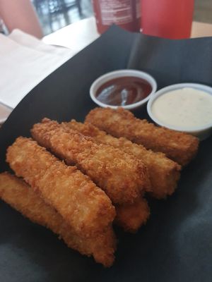 Chicken fingers at Bar Vegandale in Toronto
