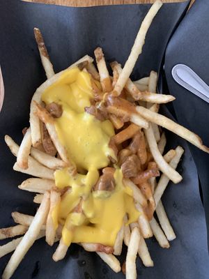 Chili cheese fries at Bar Vegandale in Toronto