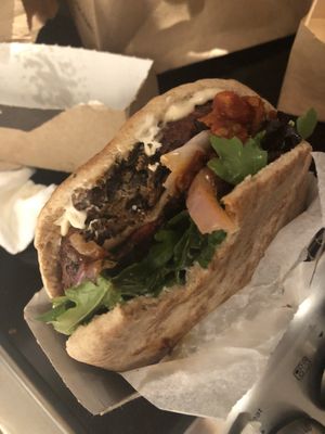 Shouk Burger (sorry I forgot to take a picture before biting)  at Shouk in Washington