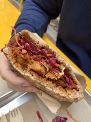 BBQ jack pita at Shouk in Washington