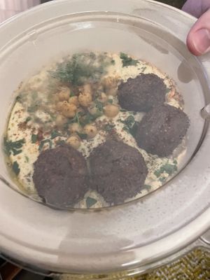 Hummus with falafel  at Shouk in Washington