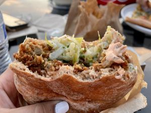 Fried Shouk’n was so so good! Pro tip: make sure to get extra sauce on the side 😋😋😋  at Shouk in Washington