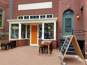 outside  at Shouk in Washington