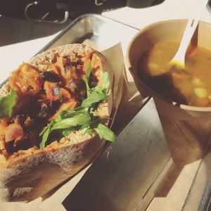 Black bean sandwich, I think. at Shouk in Washington