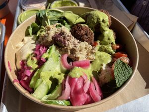 Felafel bowl  at Shouk in Washington