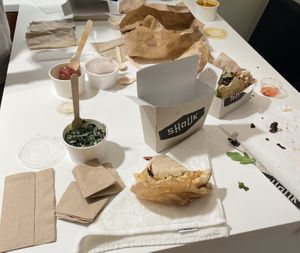 Table side (hotel mess)  at Shouk in Washington