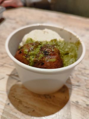 Grilled potato at Shouk in Washington