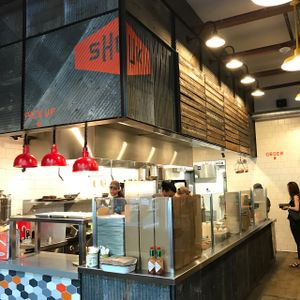 counter at Shouk in Washington