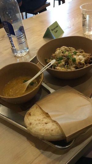 Cauliflower and lentil soup at Shouk in Washington