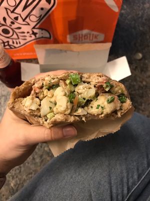 Cauliflower pita at Shouk in Washington