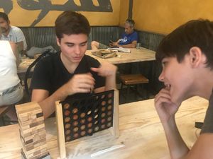 After meal entertainment lol at Shouk in Washington